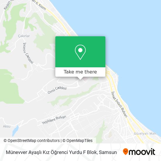 Münevver Ayaşlı Kız Öğrenci Yurdu F Blok map