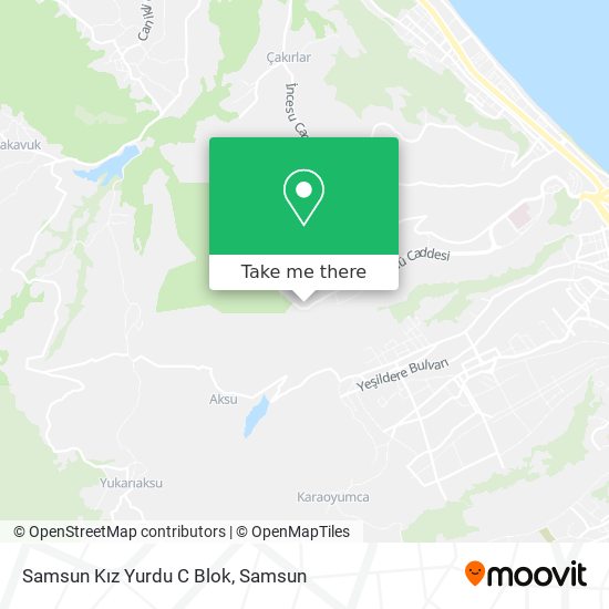 Samsun Kız Yurdu C Blok map
