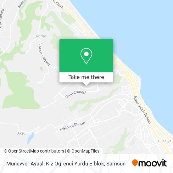 Münevver Ayaşlı Kız Ögrenci Yurdu E blok map