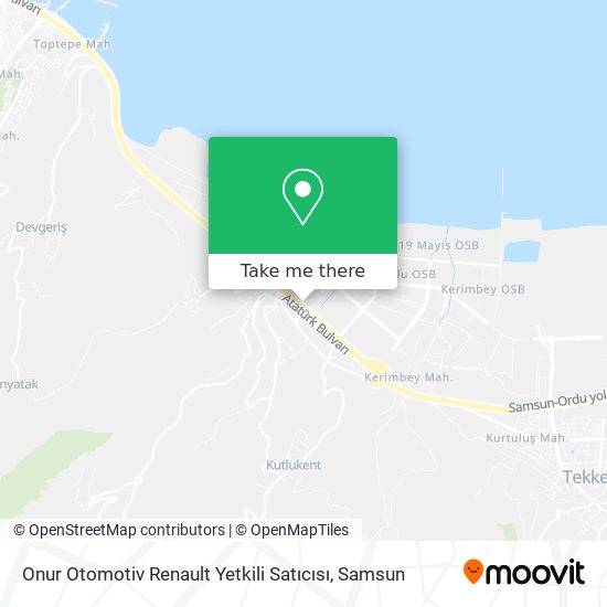 Onur Otomotiv Renault Yetkili Satıcısı map