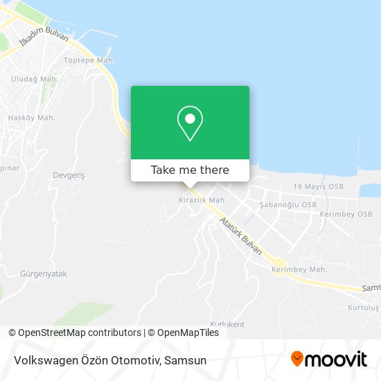 Volkswagen Özön Otomotiv map