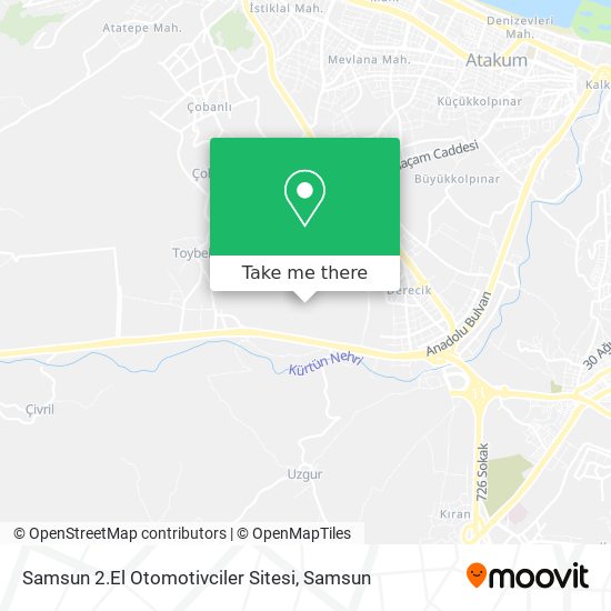 Samsun 2.El Otomotivciler Sitesi map