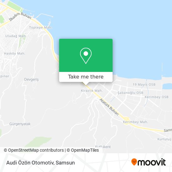 Audi Özön Otomotiv map