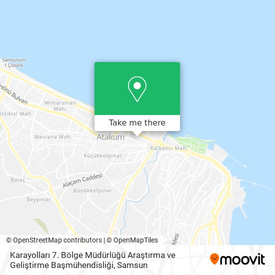 Karayolları 7. Bölge Müdürlüğü Araştırma ve Geliştirme Başmühendisliği map