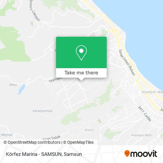 Körfez Marina - SAMSUN map