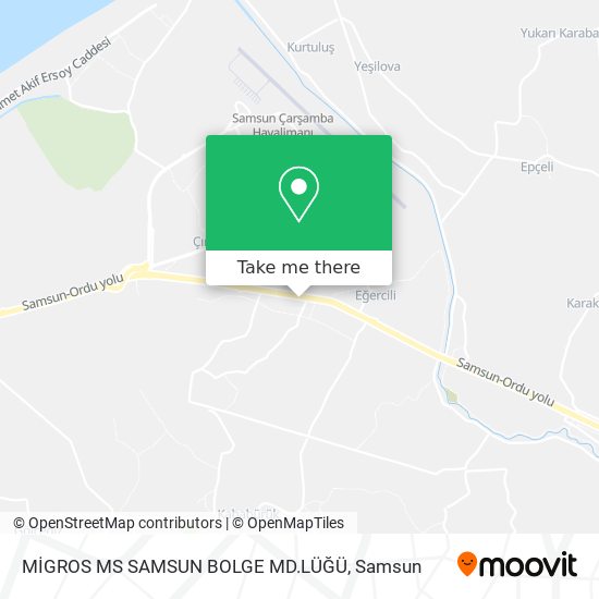 MİGROS MS  SAMSUN BOLGE MD.LÜĞÜ map