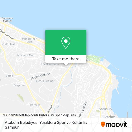 Atakum Belediyesi Yeşildere Spor ve Kültür Evi map