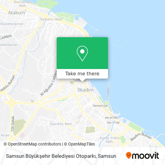 Samsun Büyükşehir Belediyesi Otoparkı map