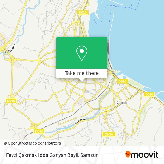 Fevzi Çakmak Idda Ganyan Bayii map