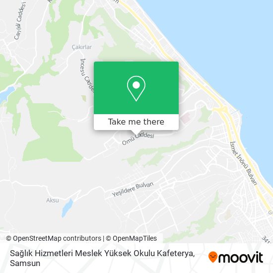 Sağlık Hizmetleri Meslek Yüksek Okulu Kafeterya map