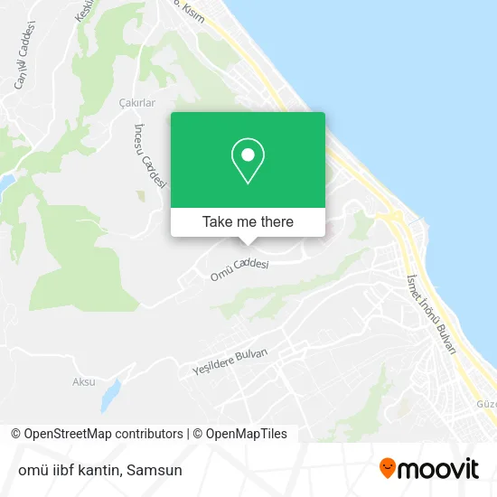 omü iibf kantin map