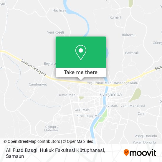 Ali Fuad Basgil Hukuk Fakültesi Kütüphanesi map