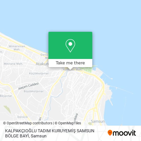 KALPAKÇIOĞLU TADIM KURUYEMİŞ SAMSUN BÖLGE BAYİ map