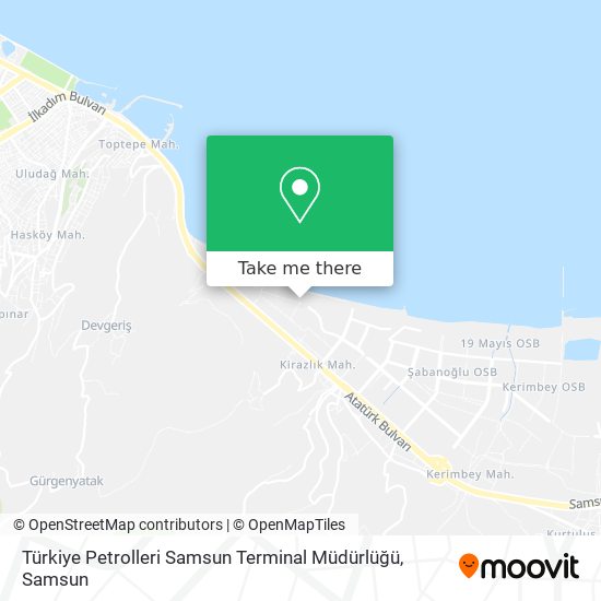 Türkiye Petrolleri Samsun Terminal Müdürlüğü map