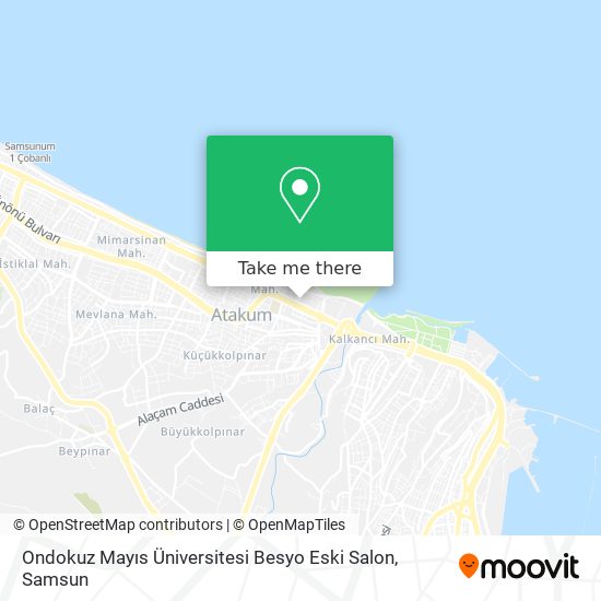 Ondokuz Mayıs Üniversitesi Besyo Eski Salon map
