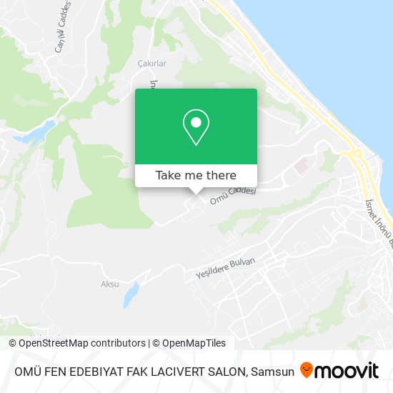 OMÜ FEN EDEBIYAT FAK LACIVERT SALON map