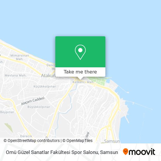 Omü Güzel Sanatlar Fakültesi Spor Salonu map