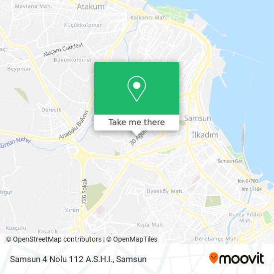 Samsun 4 Nolu 112 A.S.H.I. map