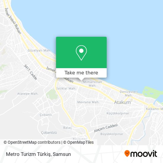 Metro Turizm Türkiş map