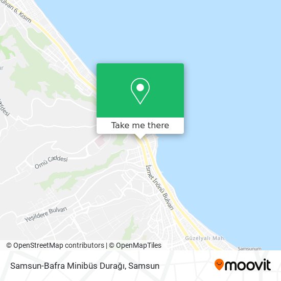 Samsun-Bafra Minibüs Durağı map