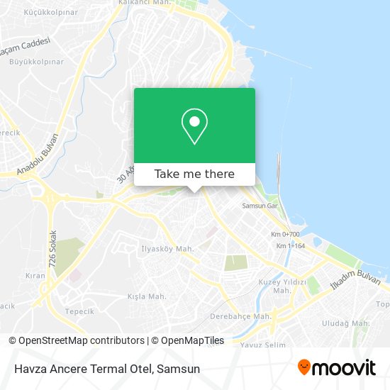Havza Ancere Termal Otel map