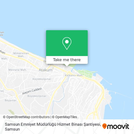 Samsun Emniyet Müdürlüğü Hizmet Binası Şantiyesi map