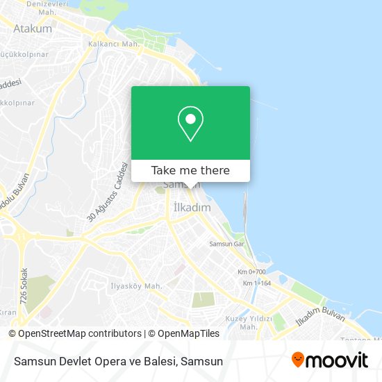 Samsun Devlet Opera ve Balesi map