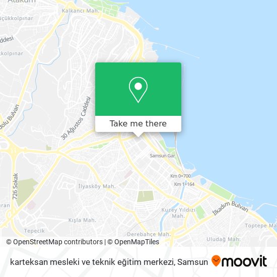 karteksan mesleki ve teknik eğitim merkezi map