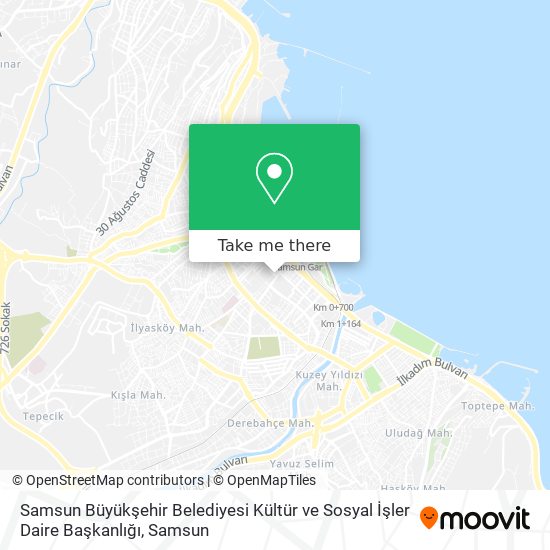 Samsun Büyükşehir Belediyesi Kültür ve Sosyal İşler Daire Başkanlığı map