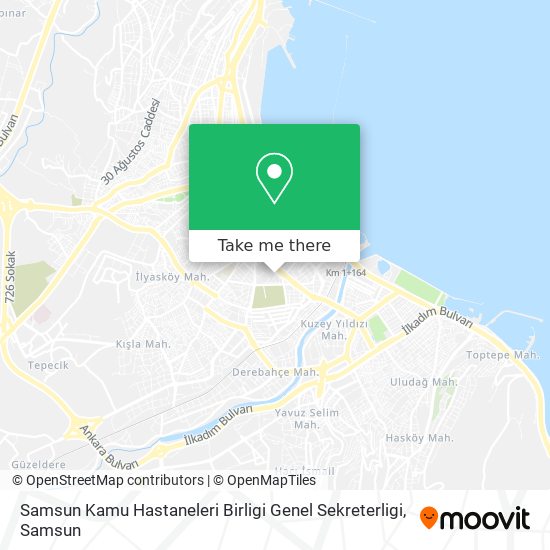 Samsun Kamu Hastaneleri Birligi Genel Sekreterligi map