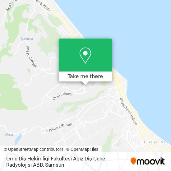 Omü Diş Hekimliği Fakültesi Ağız Diş Çene Radyolojisi ABD map