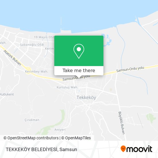 TEKKEKÖY BELEDİYESİ map