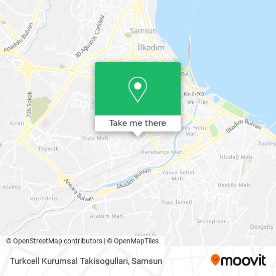 Turkcell Kurumsal Takisogullari map