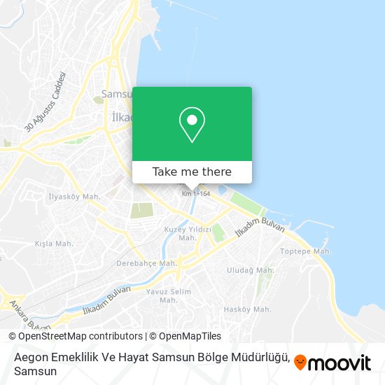 Aegon Emeklilik Ve Hayat Samsun Bölge Müdürlüğü map