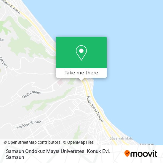 Samsun Ondokuz Mayıs Üniverstesi Konuk Evi map