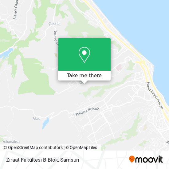 Ziraat Fakültesi B Blok map