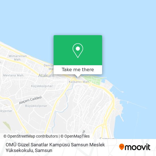OMÜ Güzel Sanatlar Kampüsü Samsun Meslek Yüksekokulu map