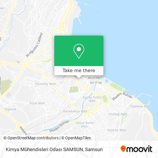 Kimya Mühendisleri Odası SAMSUN map