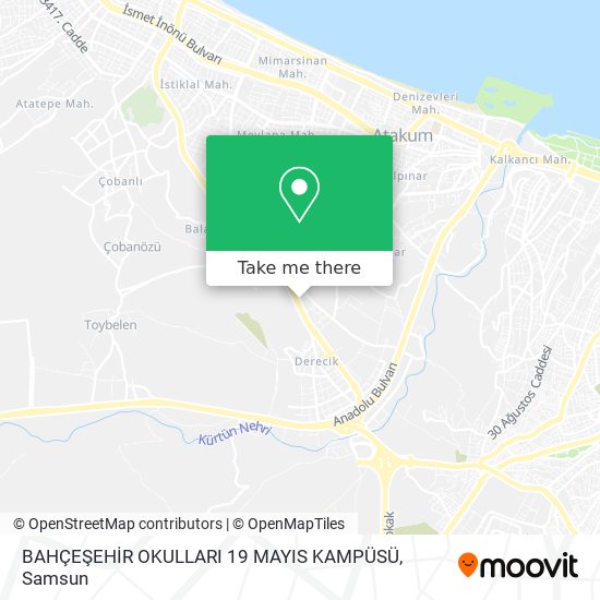 BAHÇEŞEHİR OKULLARI 19 MAYIS KAMPÜSÜ map