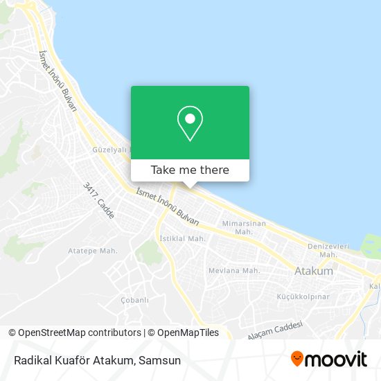 Radikal Kuaför Atakum map