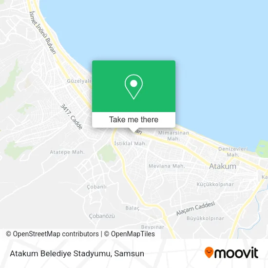 Atakum Belediye Stadyumu map
