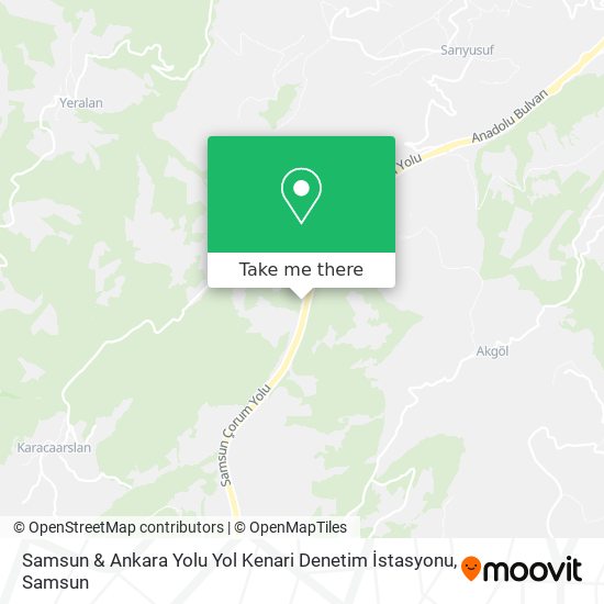 Samsun & Ankara Yolu Yol Kenari Denetim İstasyonu map