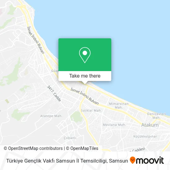 Türkiye Gençlik Vakfı Samsun İl Temsilciligi map