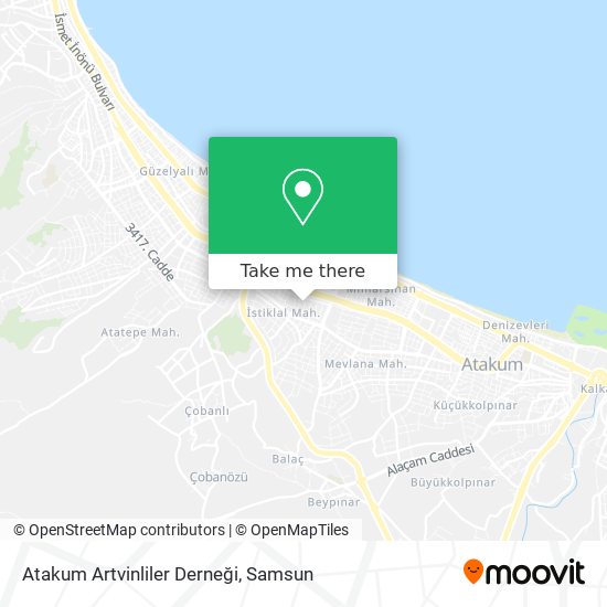 Atakum Artvinliler Derneği map