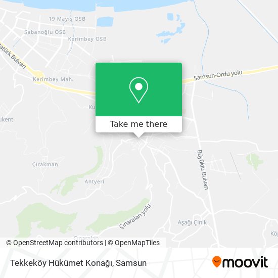 Tekkeköy Hükümet Konağı map