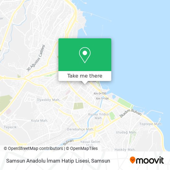 Samsun Anadolu İmam Hatip Lisesi map