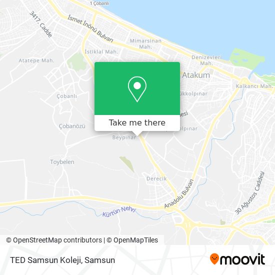 TED Samsun Koleji map