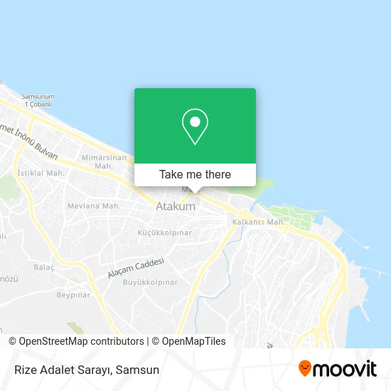 Rize Adalet Sarayı map