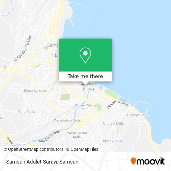 Samsun Adalet Sarayı map