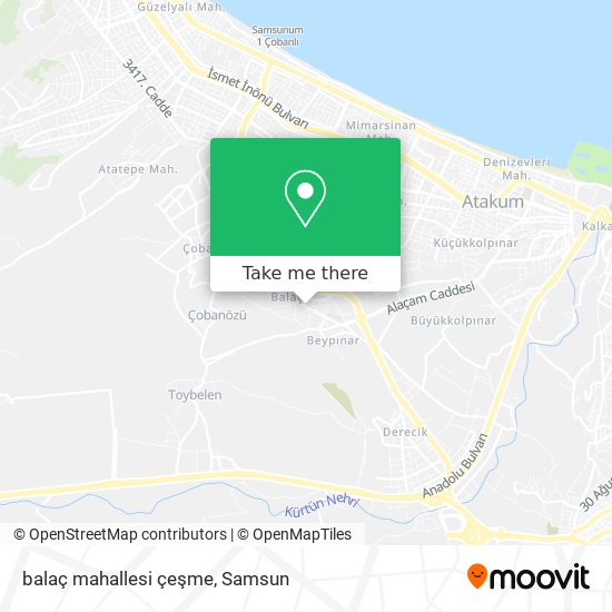 balaç mahallesi çeşme map